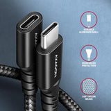 Axagon BUCM32-CF15AB SPEED+ USB-C <> USB 20Gbps extension cable 1.5 m