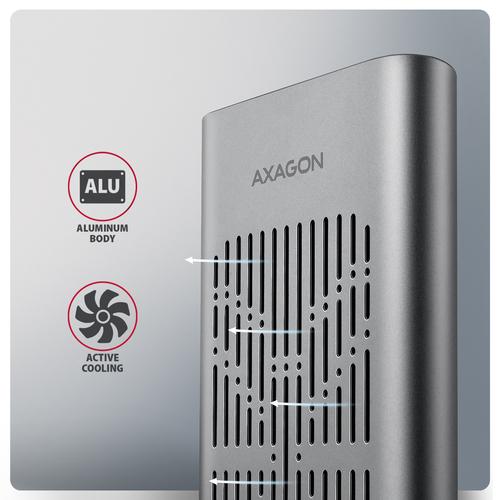 Axagon EEM2-20GD USB-C 20Gbps Dual M.2 NVMe SSD CLONE MASTER Enclosure