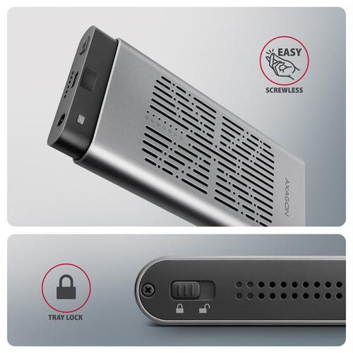 Axagon EEM2-20GD USB-C 20Gbps Dual M.2 NVMe SSD CLONE MASTER Enclosure