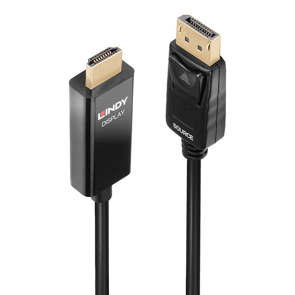 Lindy 40926 videokabel adapter 2 m DisplayPort HDMI Type A (Standard) Sort
