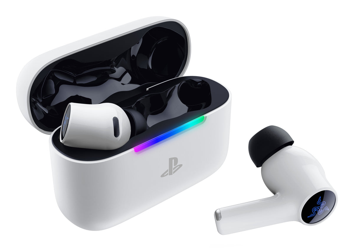 Razer Hammerhead V3 X HyperSpeed for PlayStation Headset Wireless In-ear Calls/Music Bluetooth White