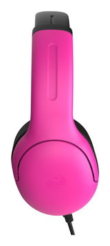 PDP Nebula Headset Ledningsført Spil Sort, Lyserød