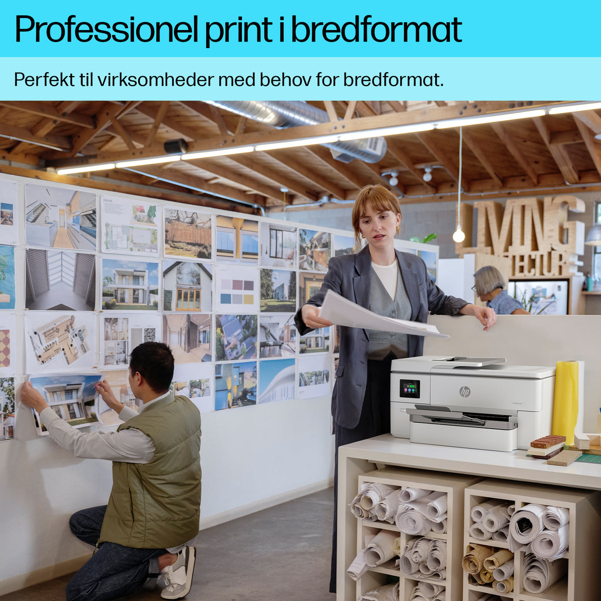 HP Officejet Pro 9720e Wide Format All-in-One Blækprinter