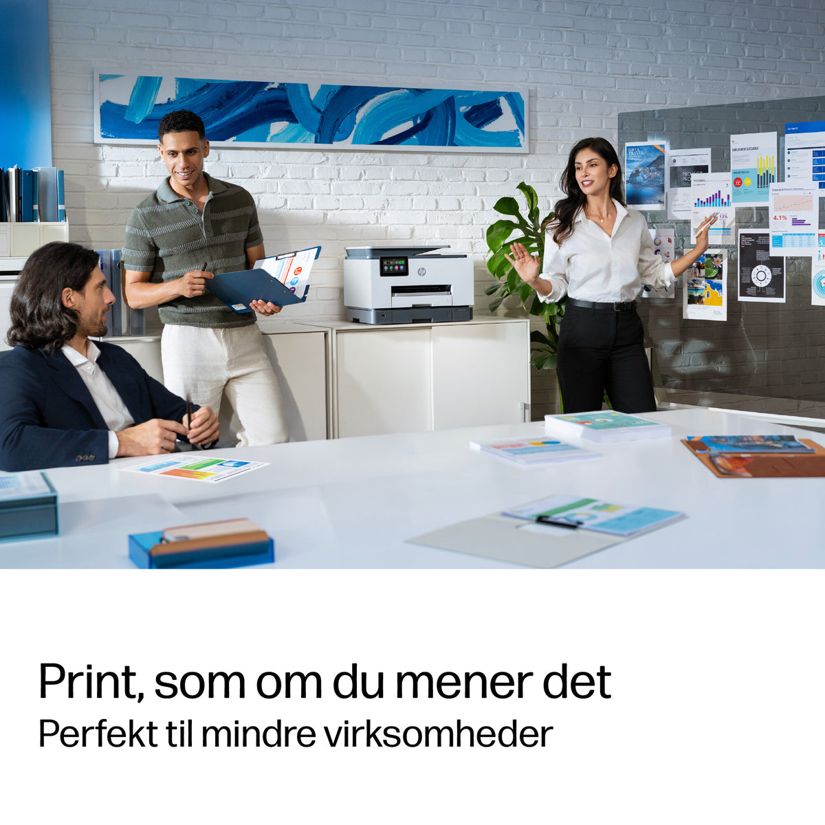 HP OfficeJet Pro 9132e Trådløst All-in-One Farve Printer, Instant Ink; 2-sidet printning