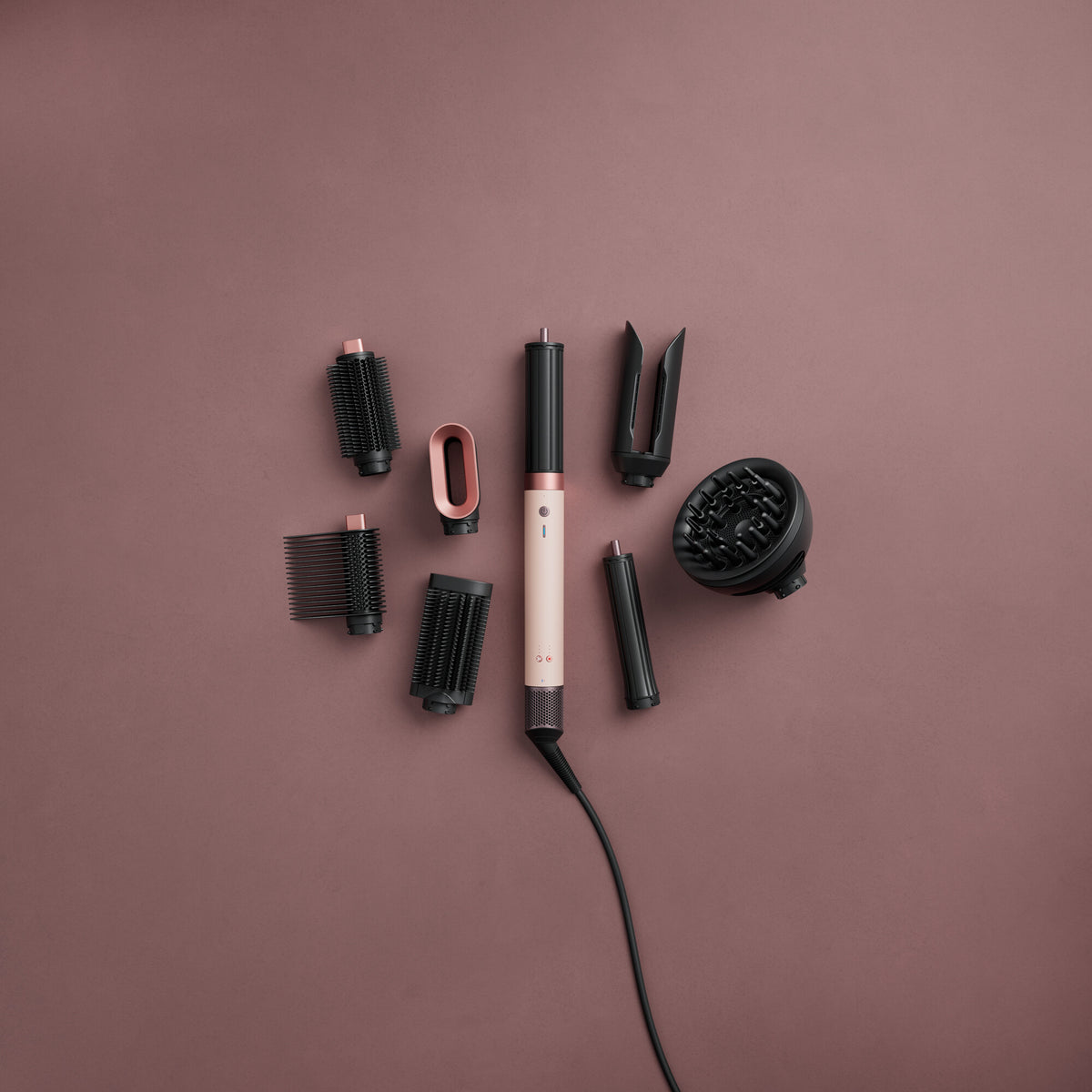 Dyson Airwrap Co-anda2x Straight + Wavy Multi-Style Complete Long Styler og Dryer HS09 Keramisk Pink/ Rose Gold EU 598757-01
