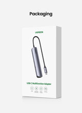 Ugreen 10919 dockingstation Ledningsført USB 3.2 Gen 1 (3.1 Gen 1) Type-C Grå