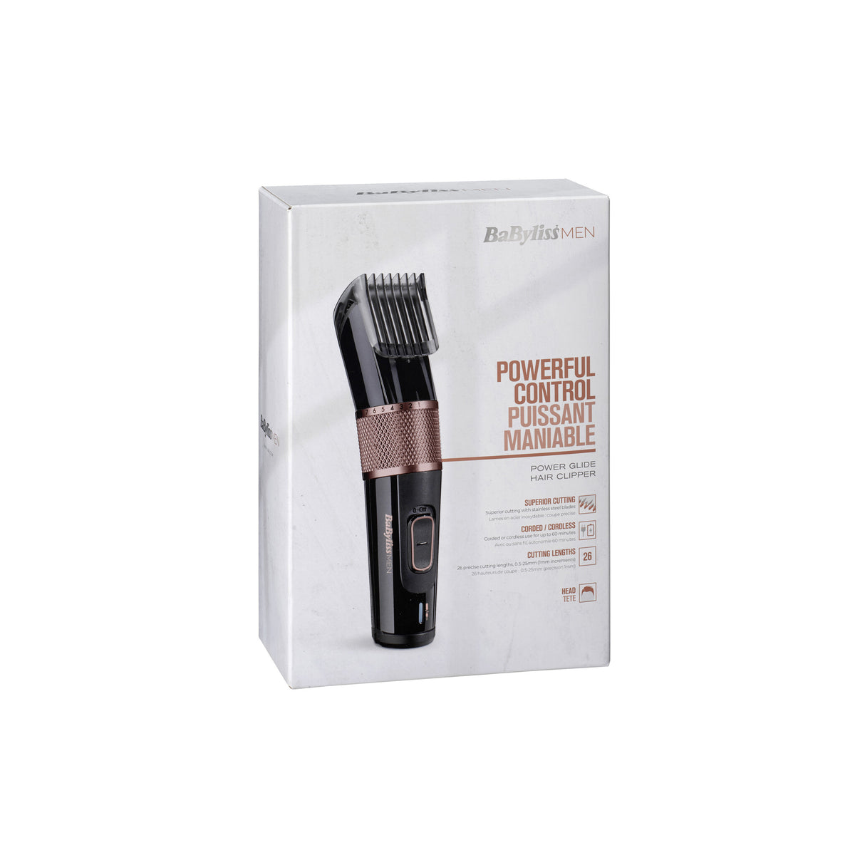 BaByliss E974E skæg- og hårtrimmer Sort, Brun 26