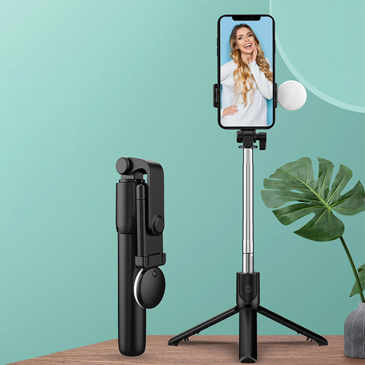 Hurtel WR1YXS selfiestang Smartphone Sort