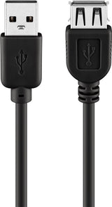 Goobay 68905 USB-kabel USB 2.0 5 m USB A Sort