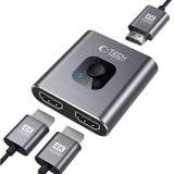 Tech Protect Hb07 Hub Adapter 2 I 1 Hdmi 4 K 60 Hz Spacegrå