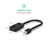 Ugreen 40360 videokabel adapter 0,25 m Mini DisplayPort HDMI Sort