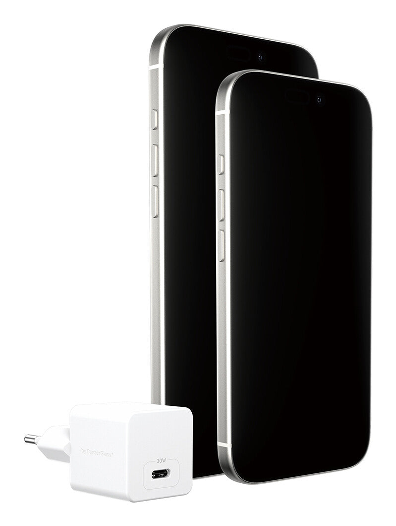 PanzerGlass empower™ by ® Turbo 30W Oplader Single USB-C | UK Stik | Silver White