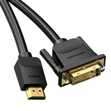 Vention ABFBG videokabel adapter 1,5 m HDMI Type A (Standard) DVI-D Sort
