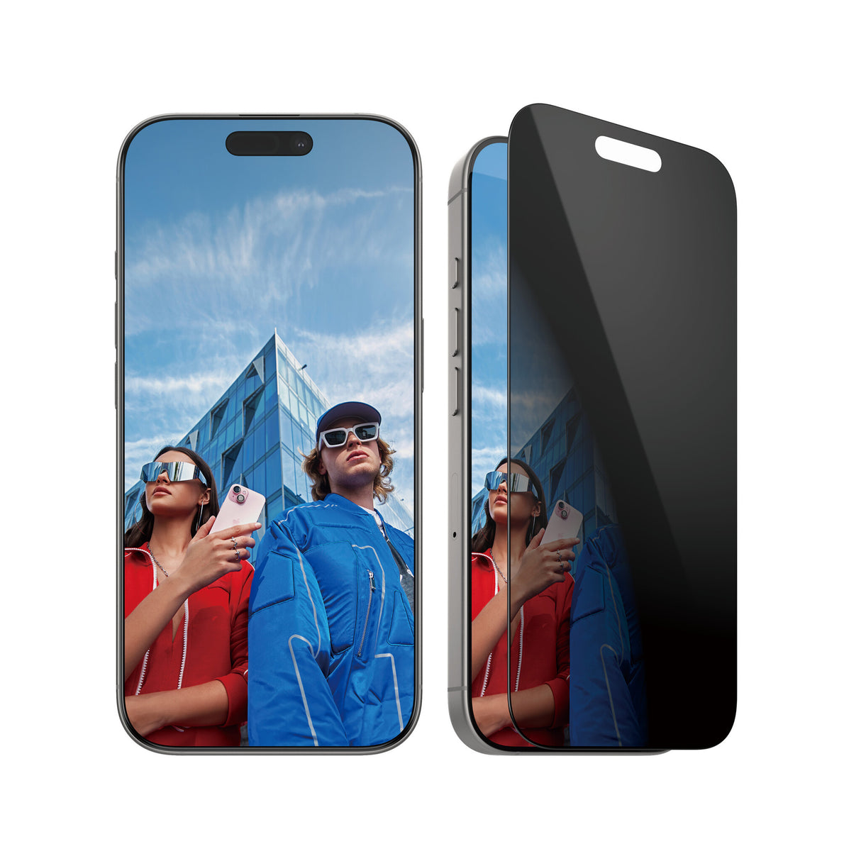 PanzerGlass ® 2-Way Privacy Skærmbeskyttelse iPhone 16 Pro | Ultra-Wide Fit | Bulk