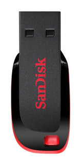 SanDisk Cruzer Blade 128GB USB USB stick Sort Rød