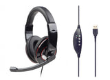Gembird MHS-U-001 hovedtelefoner/headset Ledningsført Opkald/musik Sort