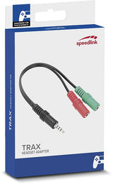 SPEEDLINK SL-450103-BK lydkabel 0,23 m 3.5mm 2 x 3.5mm Sort