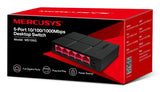 Mercusys MS105G(EU) netværksswitch Ikke administreret Gigabit Ethernet (10/100/1000) Sort