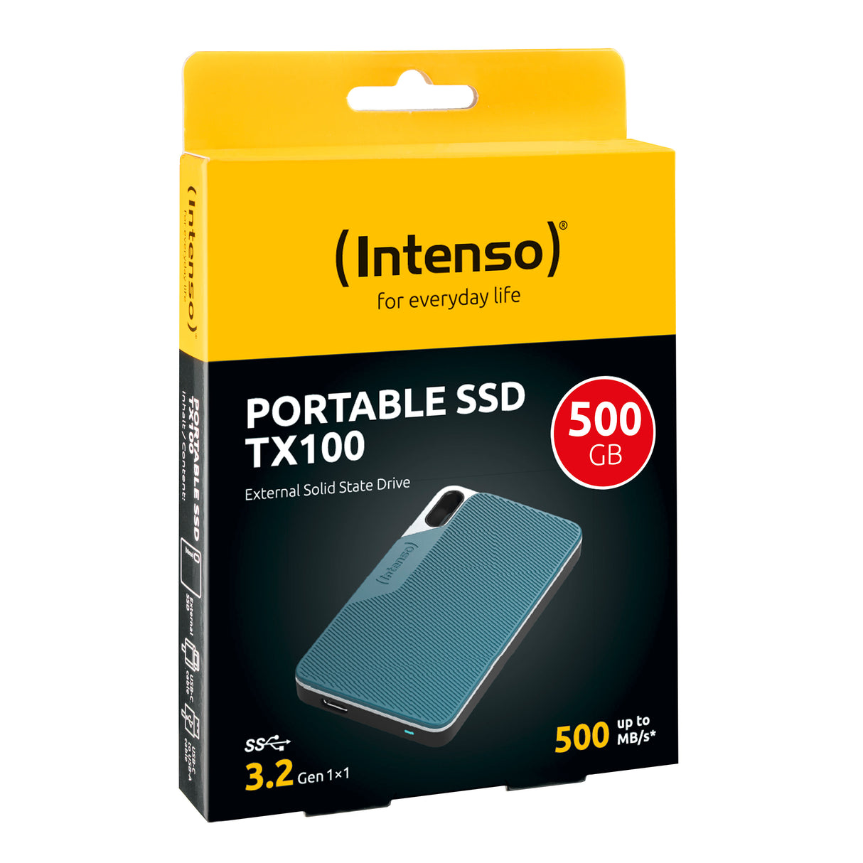 Intenso TX100-500GB External SSD ekstern harddisk