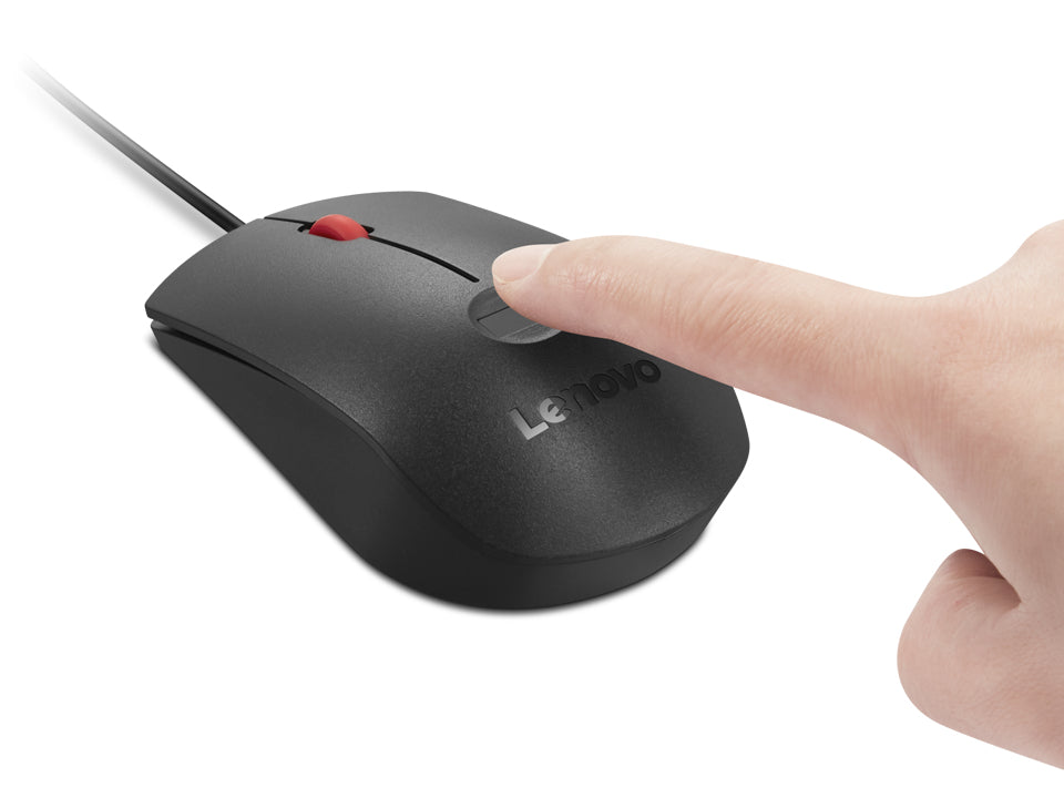 Lenovo Optisk Kablet Sort Rød