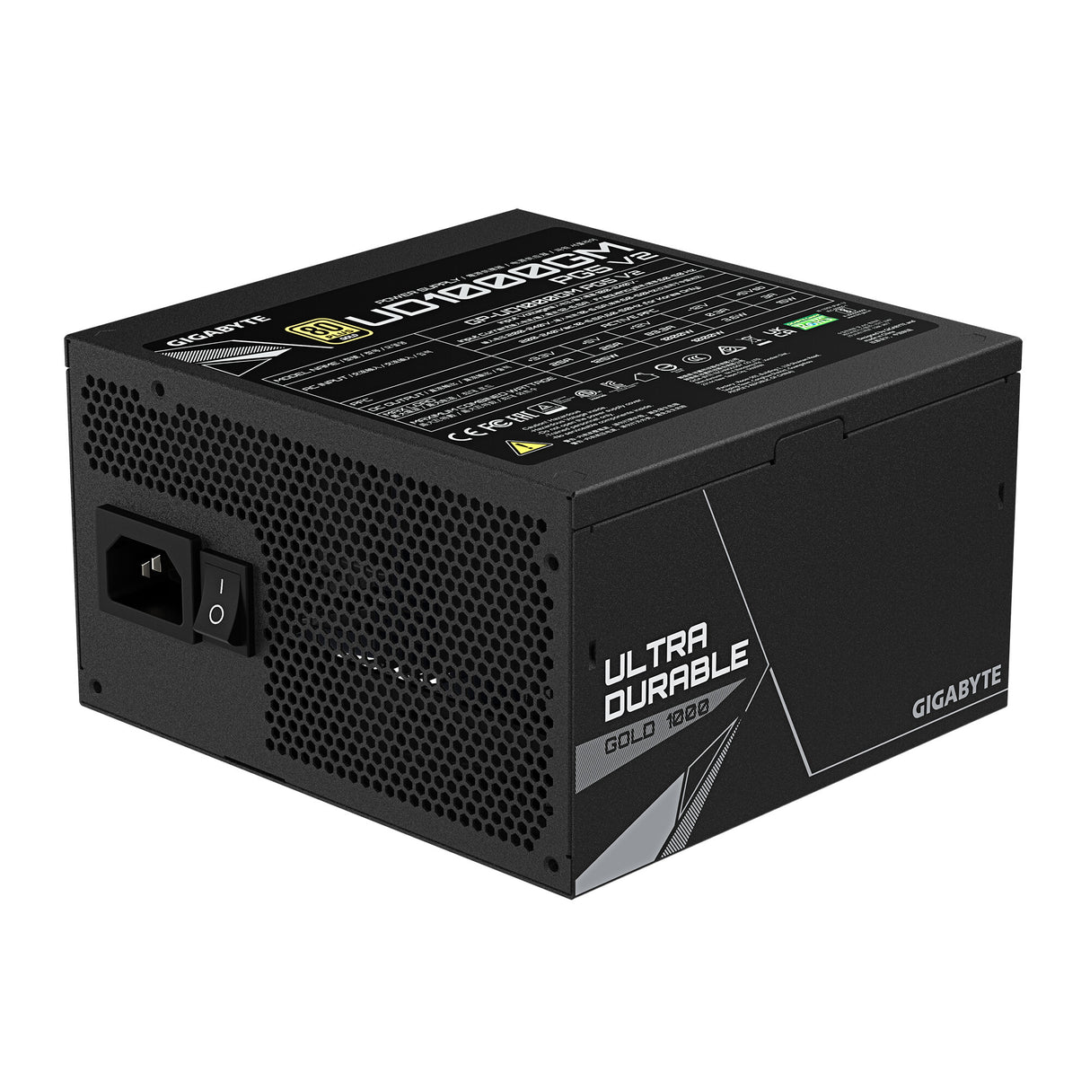 GIGABYTE UD1000GM PG5 V2 enhed til strømforsyning 1000 W 20+4 pin ATX ATX Sort