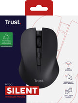 Trust Mydo Silent wireless 302370 trådløs mus sort