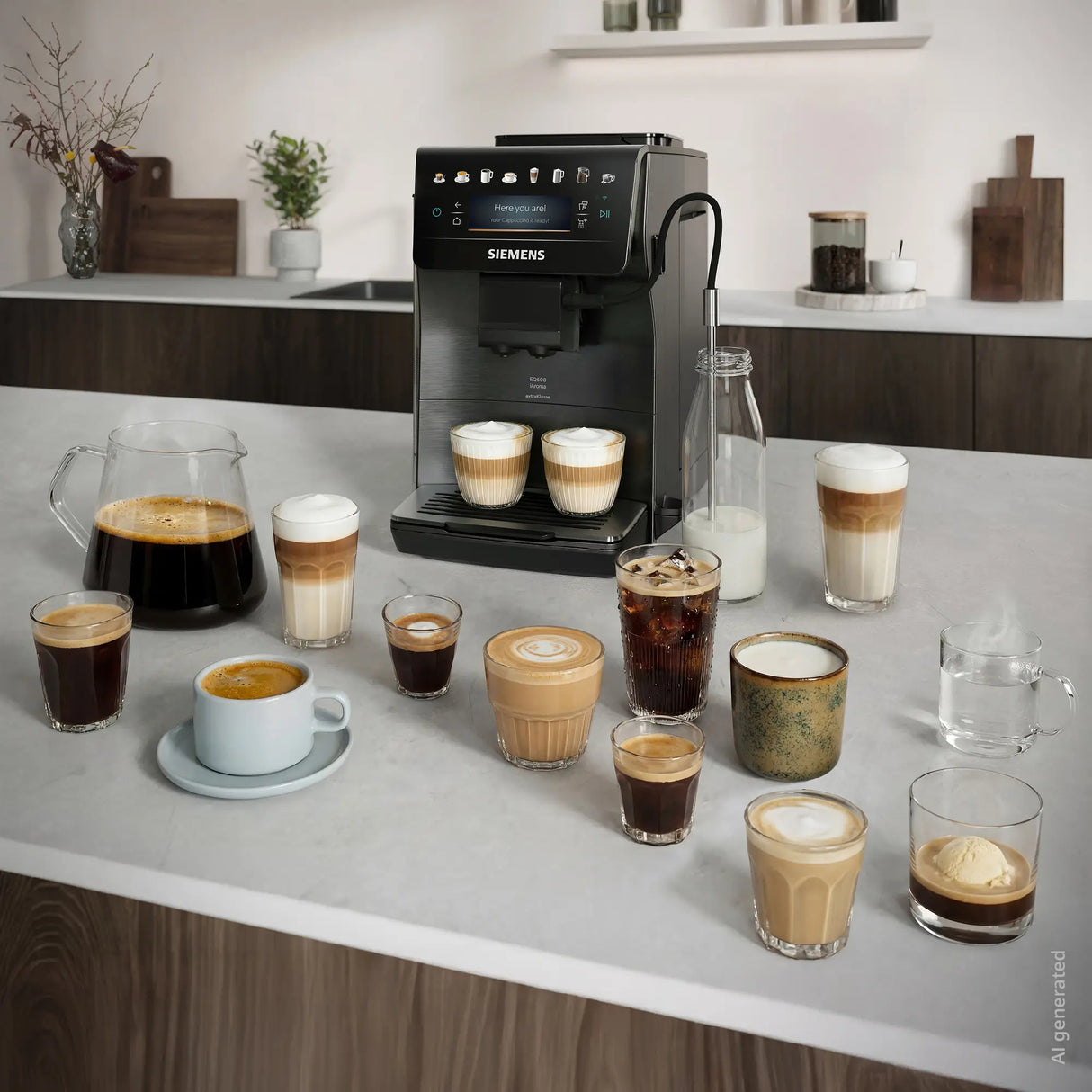 Siemens extraKlasse EQ600 iAroma TP607EF5 espressomaskine