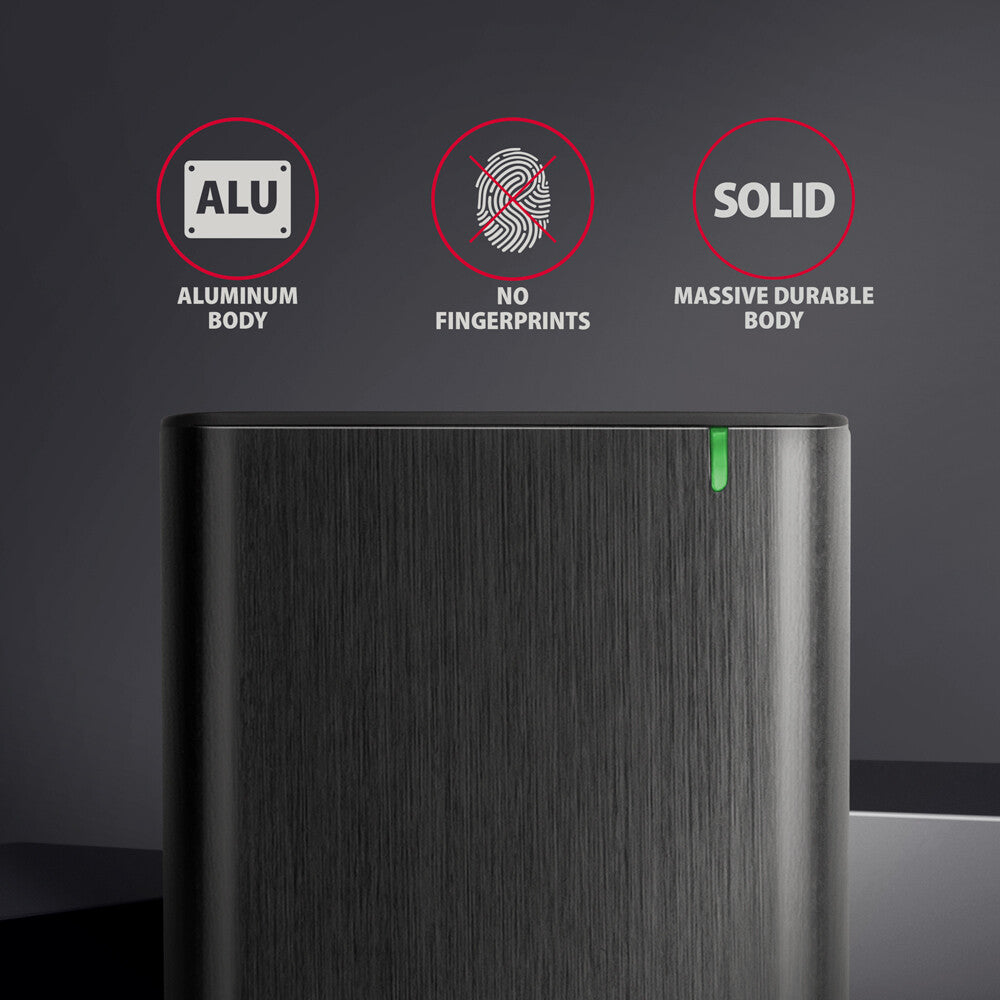 Axagon EE25-A6C drevkabinet HDD/SSD kabinet Sort 2.5"