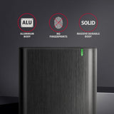 Axagon EE25-A6C drevkabinet HDD/SSD kabinet Sort 2.5"