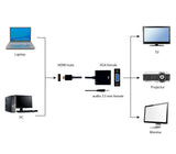 Gembird A-HDMI-VGA-03 videokabel adapter 0,15 m HDMI Type A (Standard) VGA (D-Sub) Sort