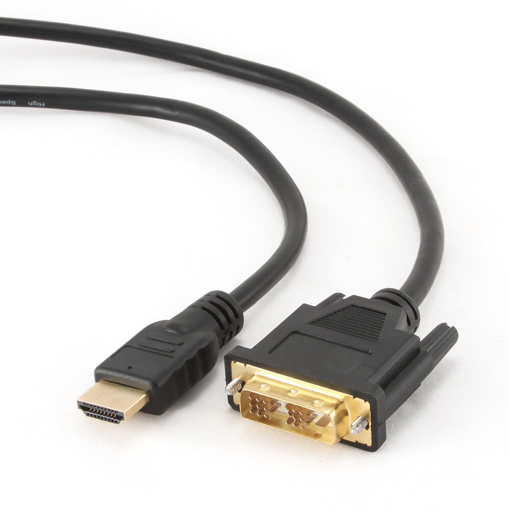 Gembird 1.8m, HDMI/DVI, M/M 1,8 m DVI-D Sort