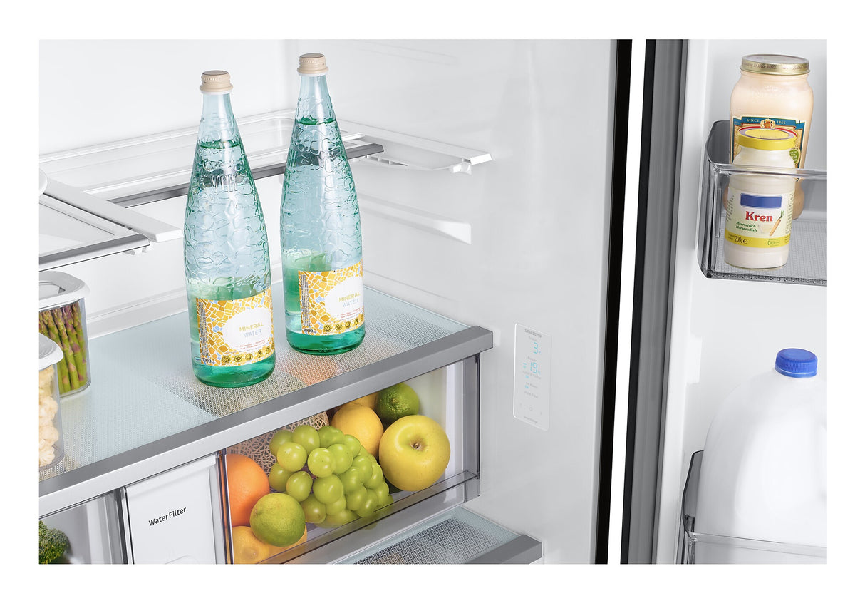Samsung RF24BB620EB1 side-by-side køle-fryseskab Fritstående 674 L Rustfrit stål