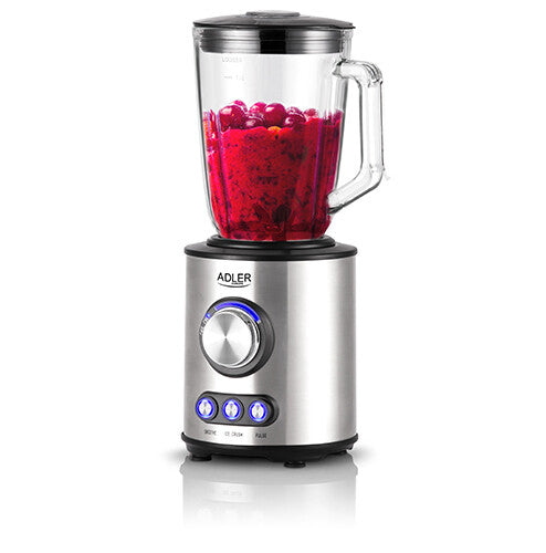 Adler AD 4078 blender Bordplade blender 1700 W Sort, Rustfrit stål, Transparent