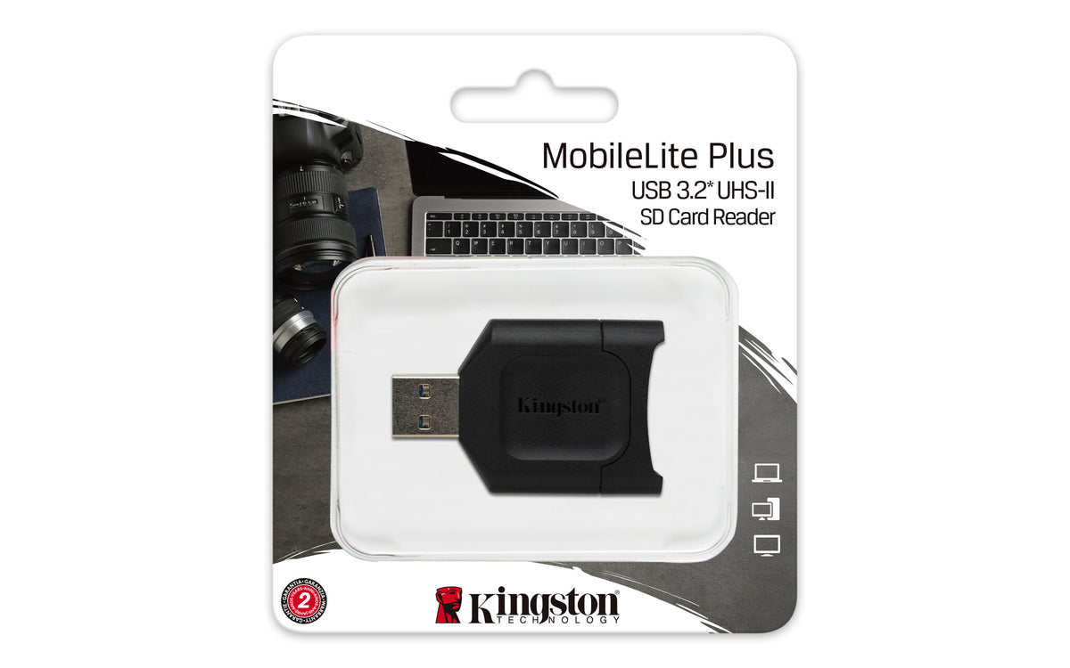 Kingston Technology MobileLite Plus kortlæser USB 3.2 Gen 1 (3.1 Gen 1) Type-A Sort