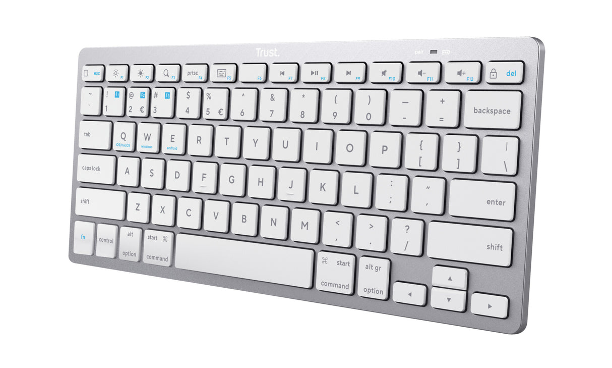 Trust 24651 tastatur Universel Bluetooth QWERTY US engelsk Sølv