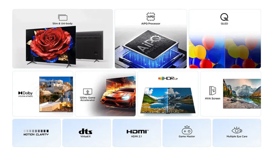 TCL T69C 65T69C TV 165,1 cm (65") 4K Ultra HD Smart TV Wi-Fi Sort 350 cd/m²