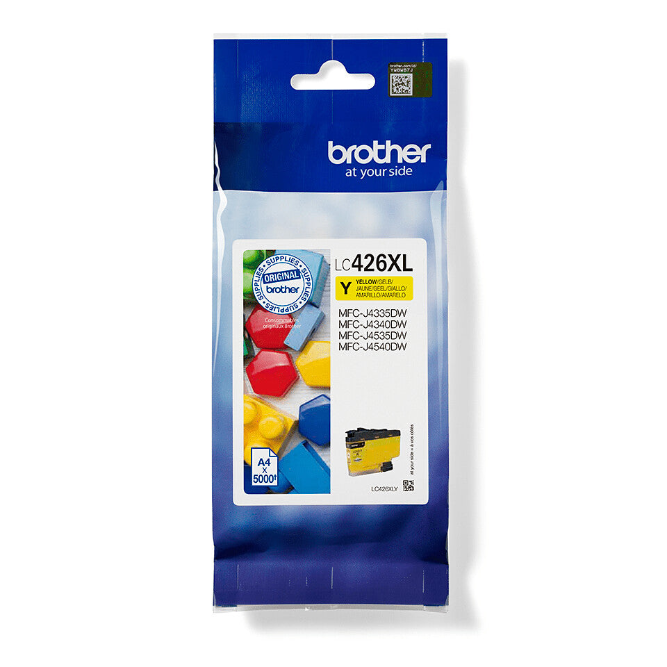 Brother LC-426XLY blækpatron 1 stk Original Højt (XL) udbytte Gul