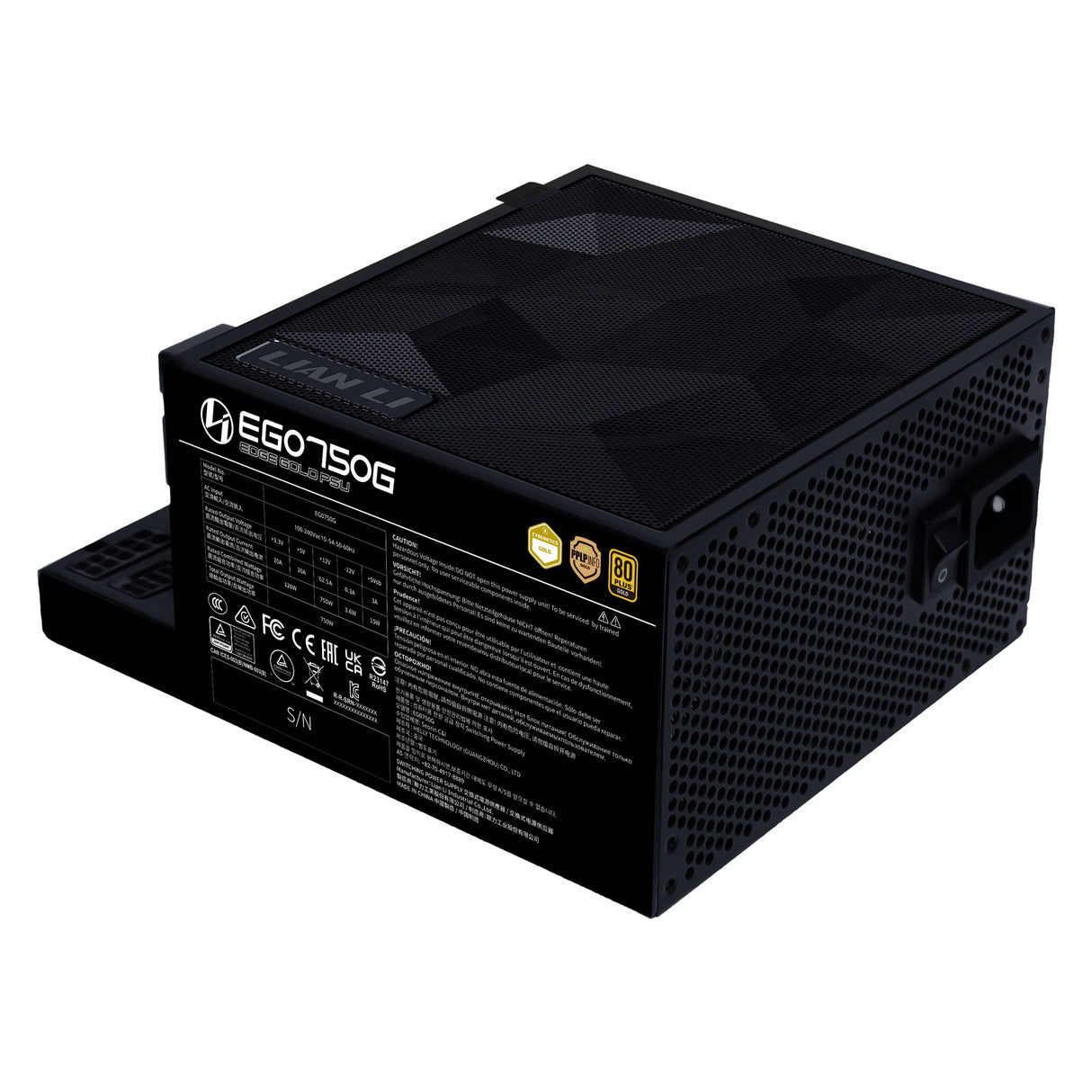 Lian Li EG0750G enhed til strømforsyning 750 W 24-pin ATX SFX Sort