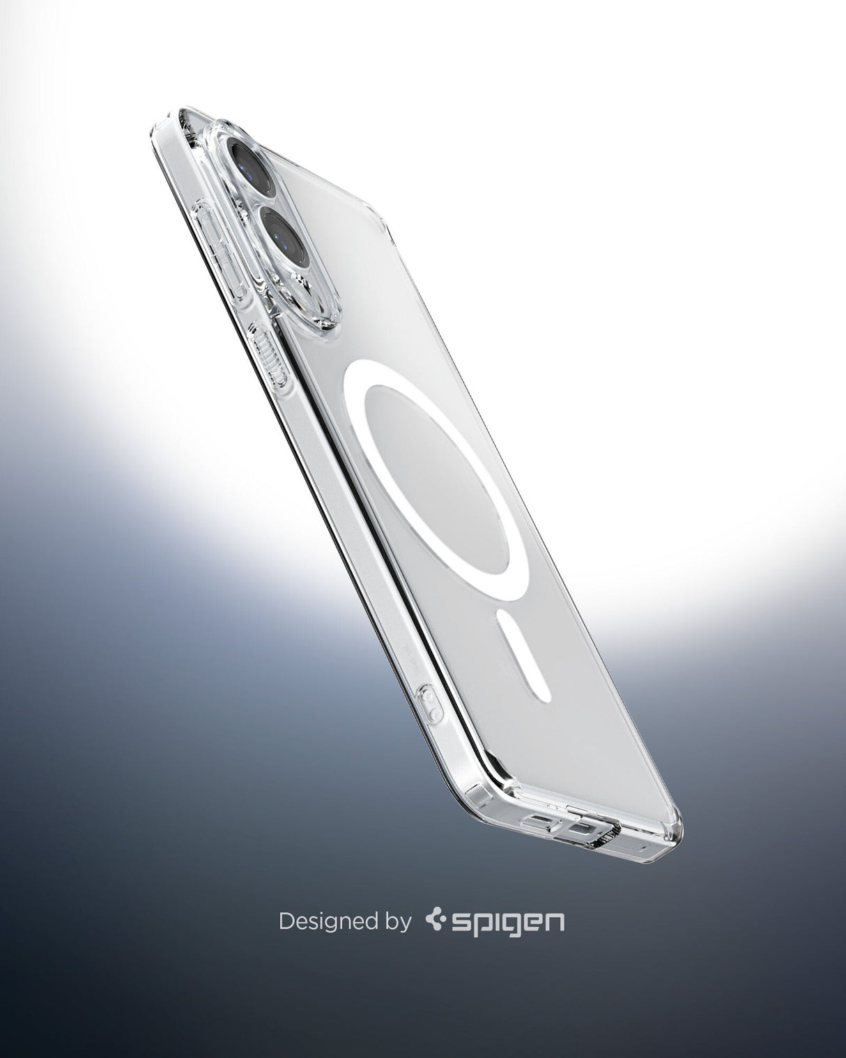 Spigen Ultra Hybrid (MagFit) mobiltelefon etui 17 cm (6.7") Cover Transparent, Hvid