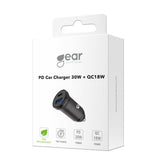 Gear 665142 oplader til mobil enhed Smartphone Sort Cigartænder Hurtig opladning Automatisk