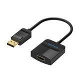 Vention HBGBB videokabel adapter 0,15 m DisplayPort HDMI Sort