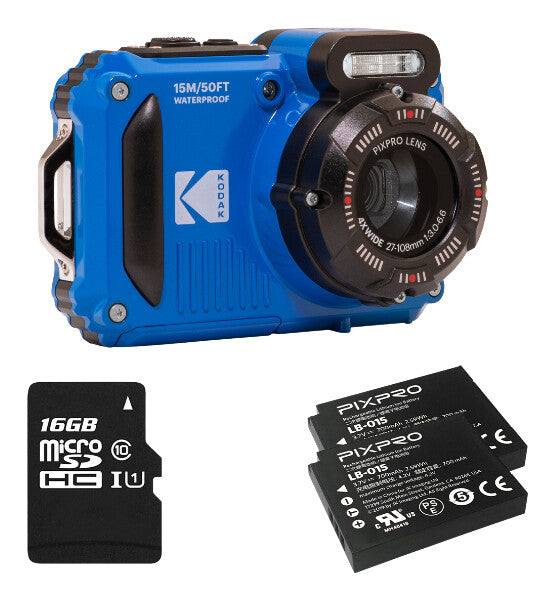 Kodak PIXPRO WPZ2 1/2.3" Kompakt kamera 16,76 MP BSI CMOS 4608 x 3456 pixel Blå