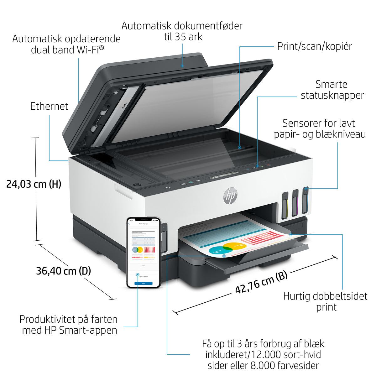 HP Smart Tank 7305 All-in-One Blækprinter