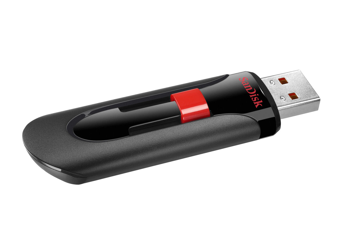 SanDisk Cruzer Glide USB-nøgle 256 GB USB Type-A 2.0 Sort, Rød