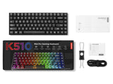 Lenovo Legion K510 Mini Pro tastatur Spil USB US engelsk Sort, Transparent