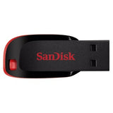 SanDisk Cruzer Blade 64GB USB 2.0 USB stick Sort Rød