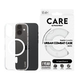 PanzerGlass CARE by ® Flagship Case Transparent Urban Combat m. Hvid MagSafe iPhone 16