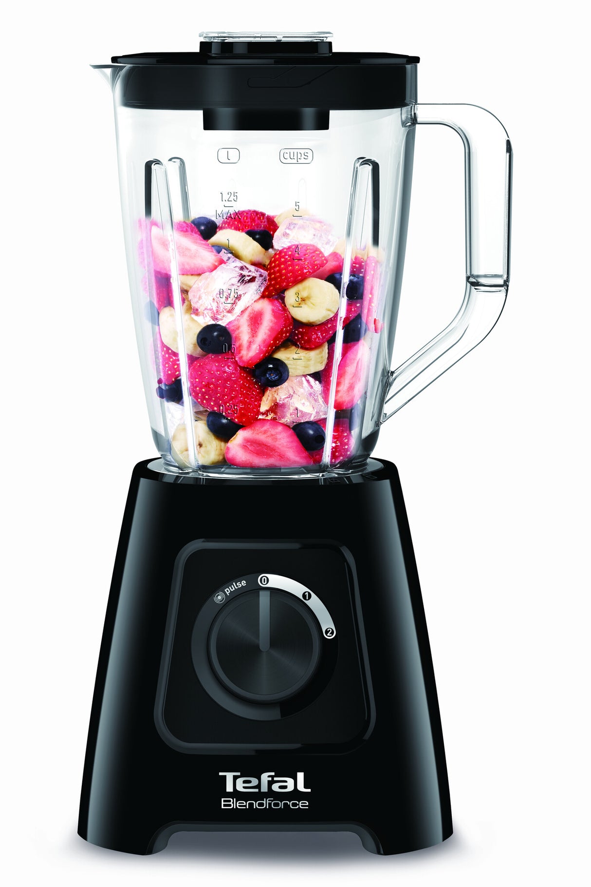 Tefal BlendForce II BL4208 blender 1,25 L Bordplade blender 600 W Sort