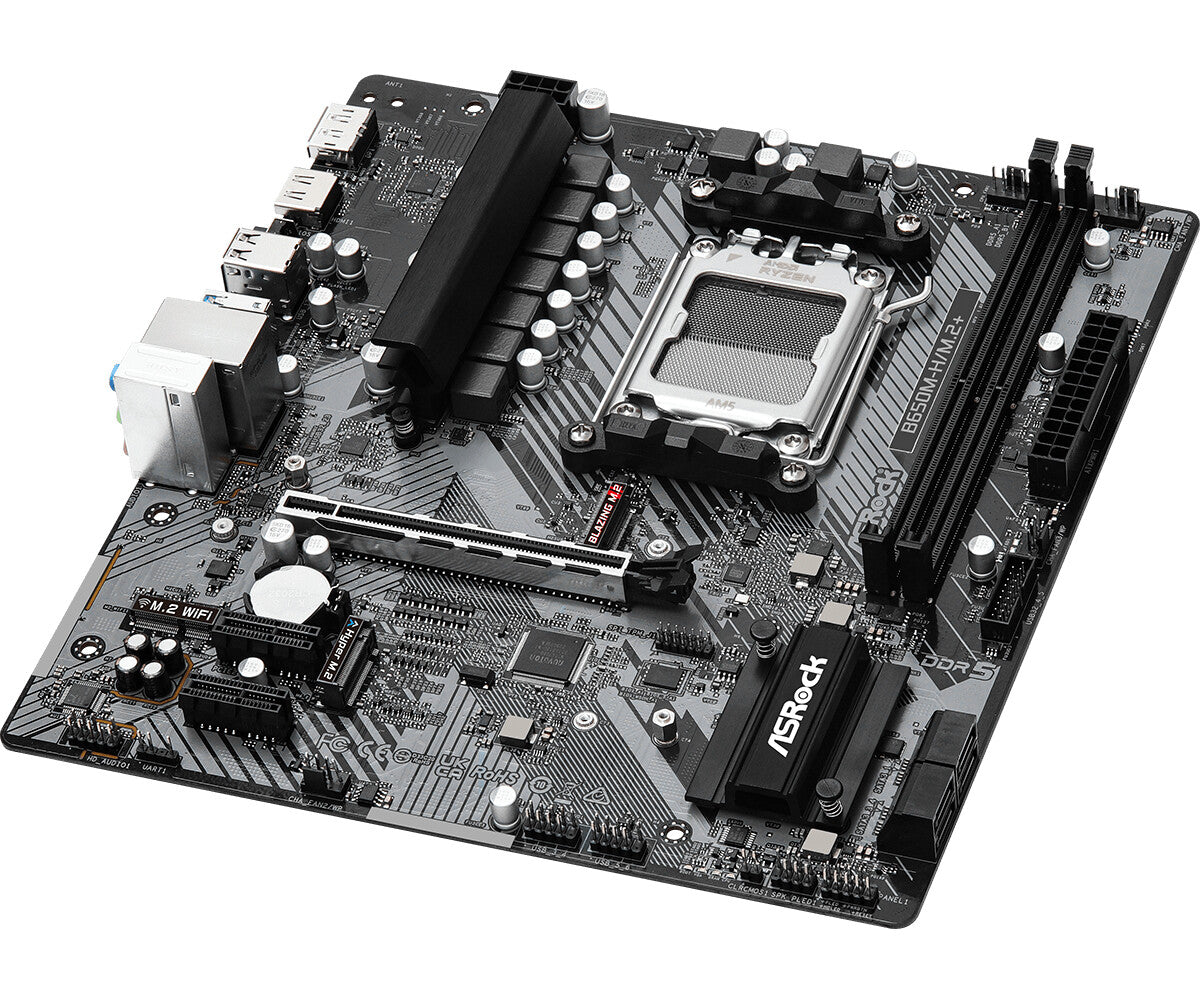 Asrock B650M-H/M.2+ AMD B650 Sokkel AM5 micro ATX