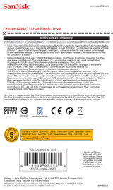 SanDisk Cruzer Glide USB-nøgle 64 GB USB Type-A 2.0 Sort, Rød